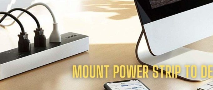 How To Mount Power Strip To Desk
