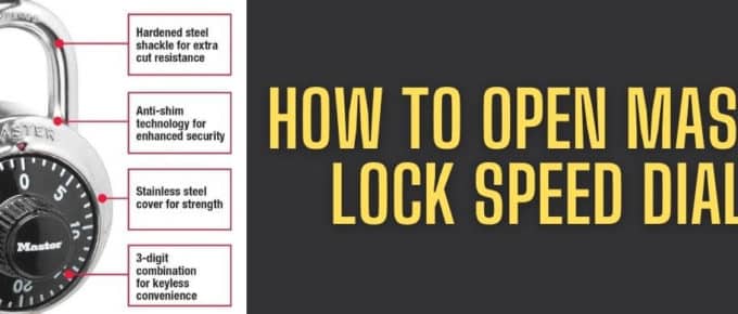 How To Open A Master Lock Without Using A Key?