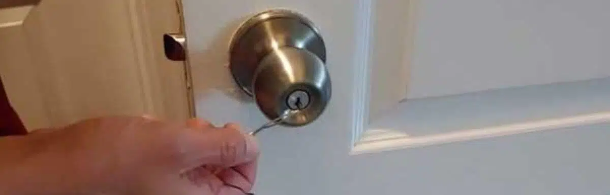 How to unlock a push and twist door lock