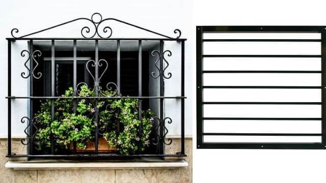 Window bars and grills