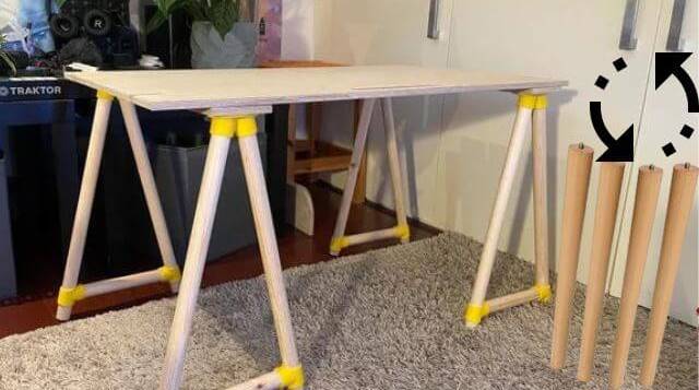 Table with new legs