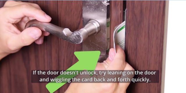 Opening a Door Knob Lock With Credit Cards