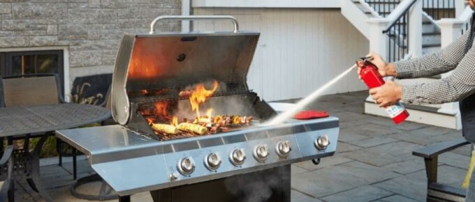 How To Put Out Grill Fire?