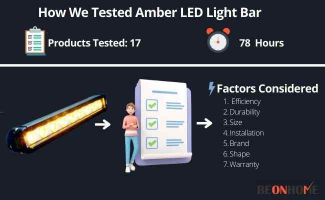 Amber LED Light Bar Testing and Reviewing