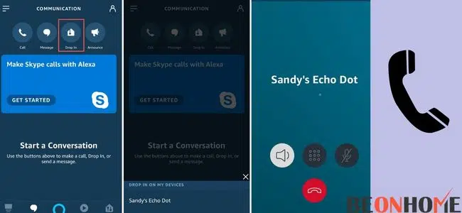 How to call another Alexa device in a different room or house using your phone