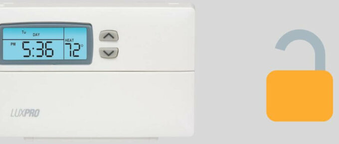 How To Unlock Luxpro Thermostat Quickly?