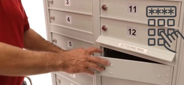 A Mailbox With Numbers