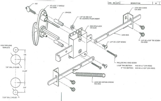 A working model of a Garage doorlock