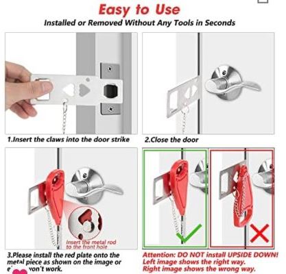 4 steps to use a portable lock
