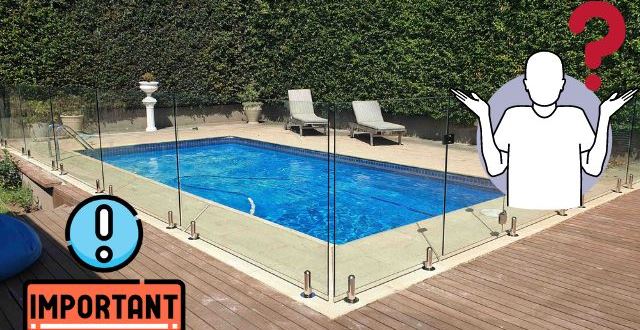 A Pool with safety glass