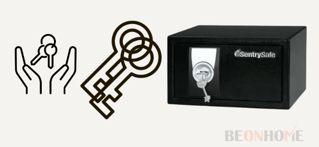 A Sentry Safe with two keys