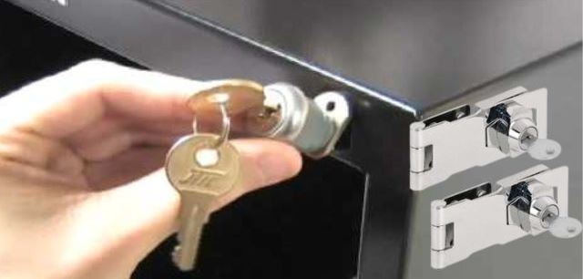 A Metal File Cabinet lock