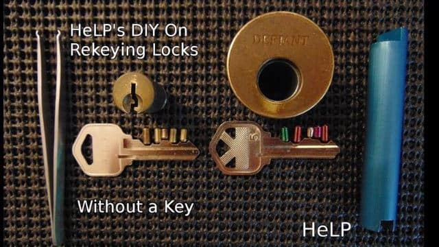 Tool to rekey a Kwikset lock without a key