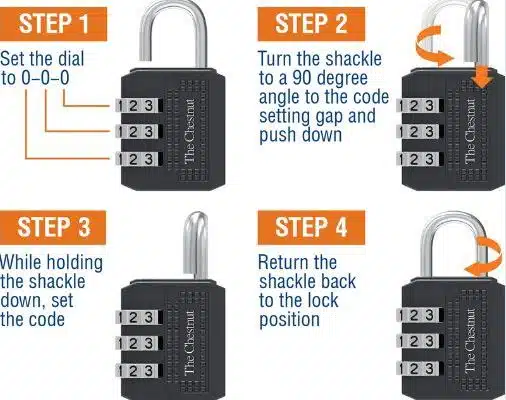 Steps to Change a Combination Lock code