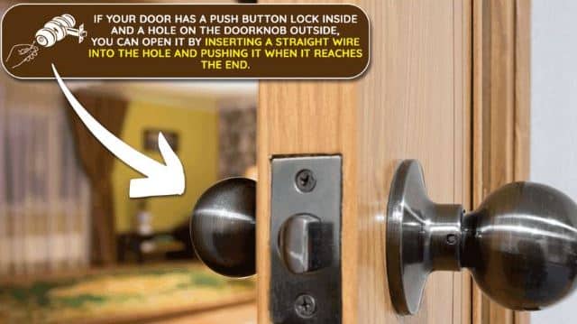 Opening a Doorknob with a hole