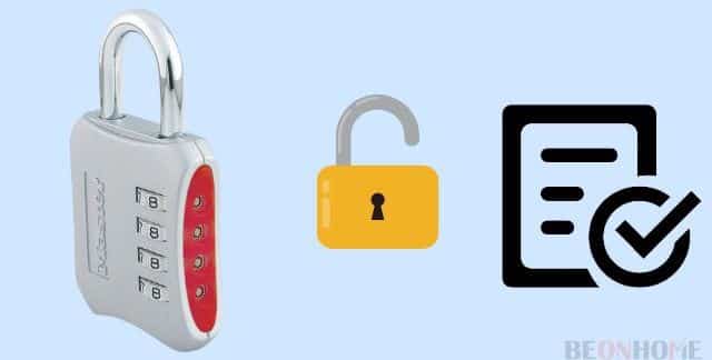Steps to unlock a combination lock