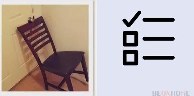A chair Locking A Door