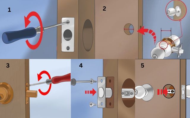 5 Steps To Replace A Front Door Lock