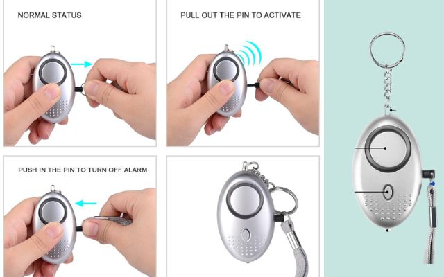 Steps To Switch Off Personal Alarm Keychain