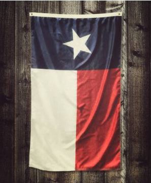 hanging the Texas flag vertically