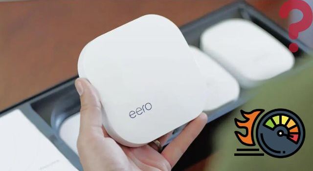 A person holding an Eero