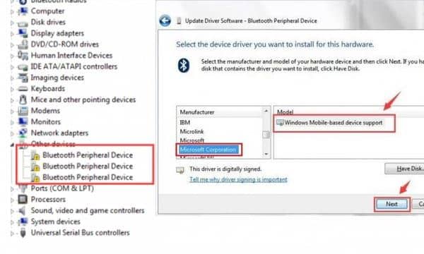 Steps To Fix Bluetooth Peripheral Device For Windows 7