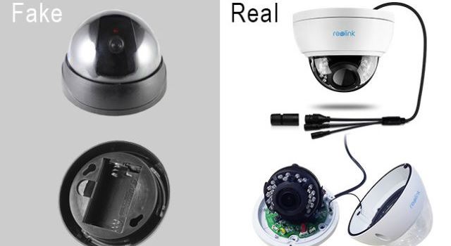 Fake vs real CCTV Camera