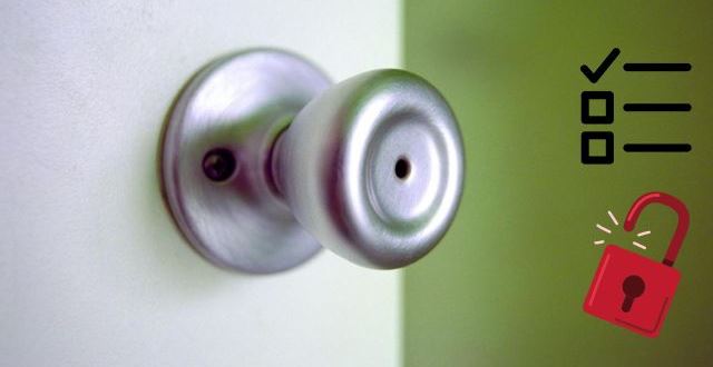 A Door Knob Lock