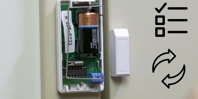 Battery In Door Alarm Sensor