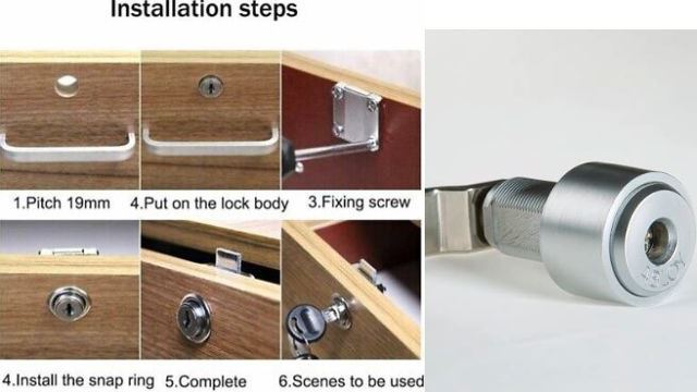 Steps To Add A Cam Lock On A Cabinet