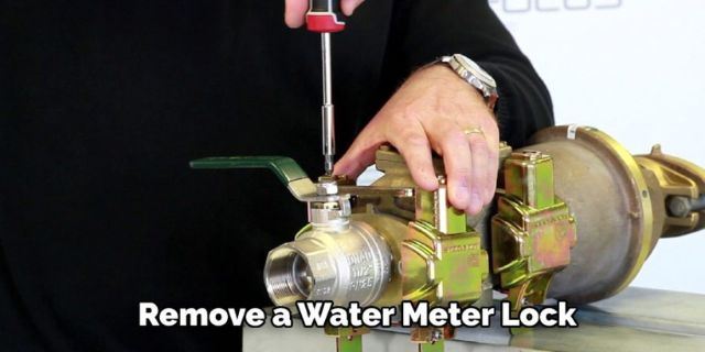 Removing The Lock Off The Water Meter