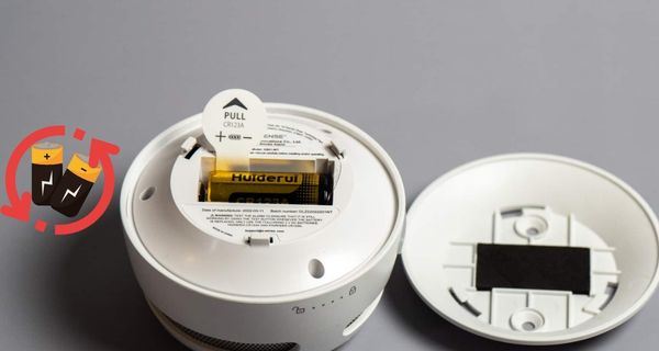 Steps To Replace A  smoke detector Battery