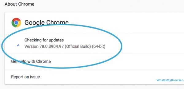 method to Update your Chrome browser