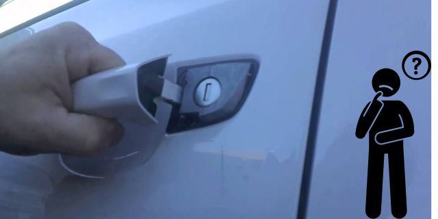 A Manual car Door Lock