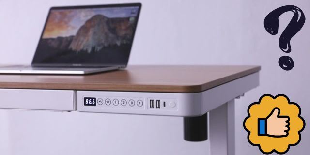 Standing Desk With A Wireless Charger